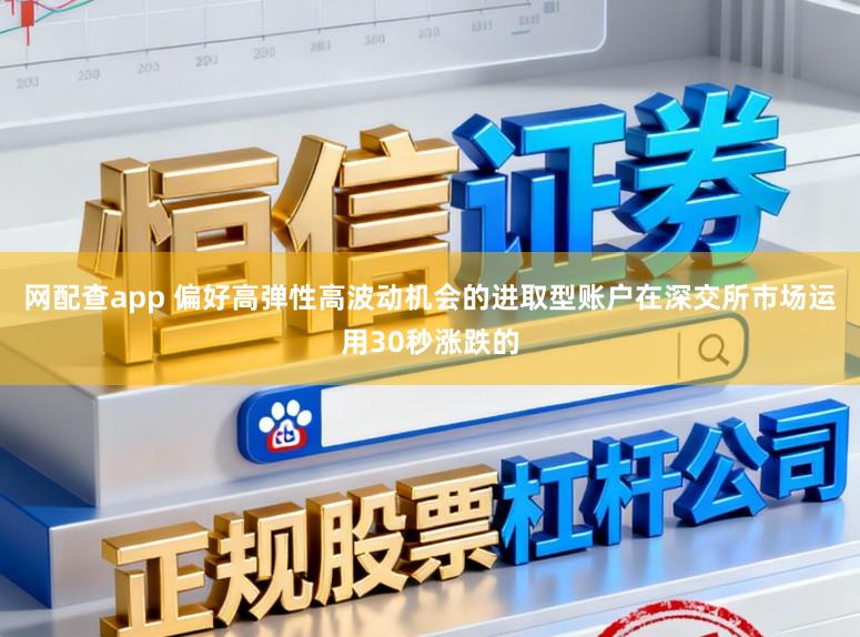 网配查app 偏好高弹性高波动机会的进取型账户在深交所市场运用30秒涨跌的