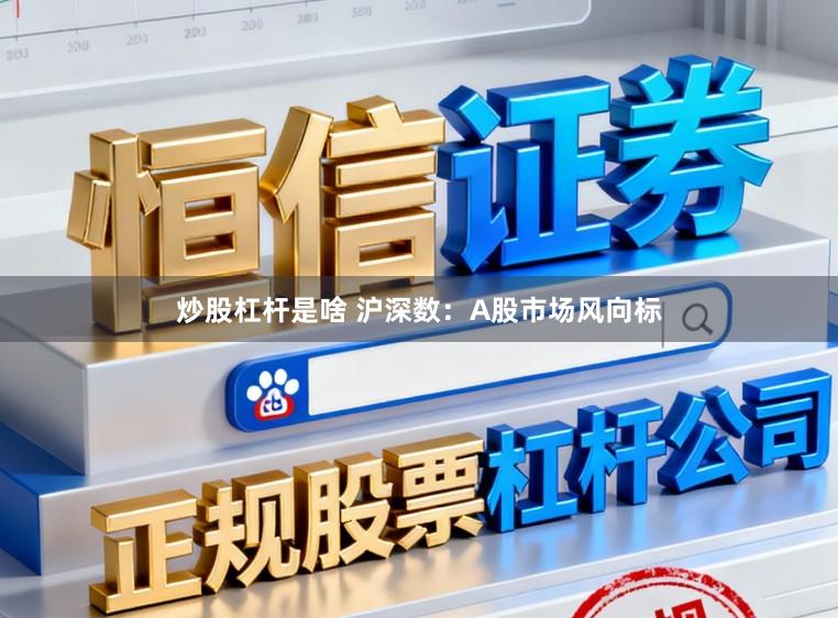 炒股杠杆是啥 沪深数：A股市场风向标